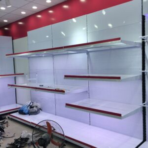 Kệ Siêu thị đơn lưng tôn liền Mâm size lớn
