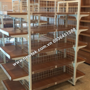 Kệ Siêu Thị Kép – Đợt Gỗ
